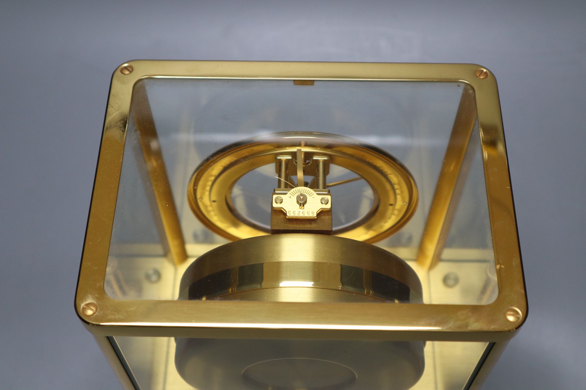A Jaeger Le Coultre atmos clock, width 20cm height 23cm